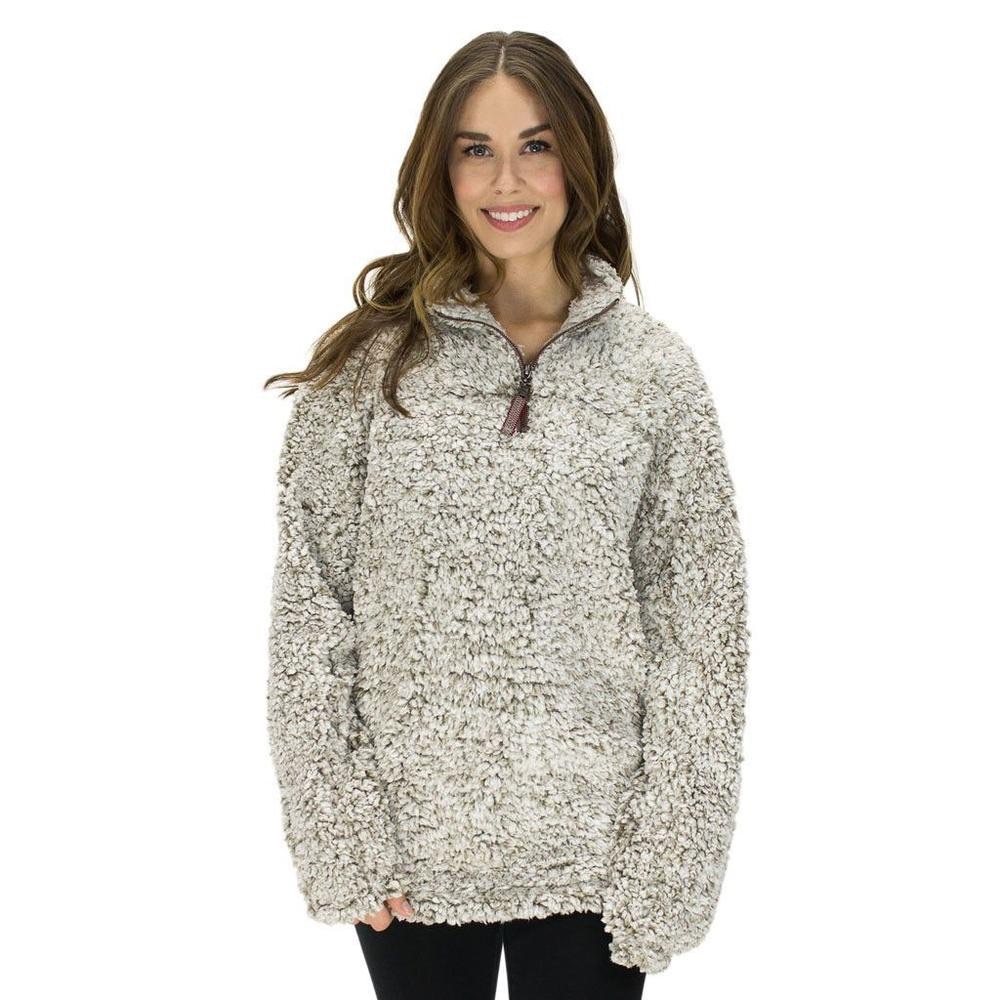 THE ORIGINAL FROSTY TIPPED PILE 1/2 ZIP PULLOVER
